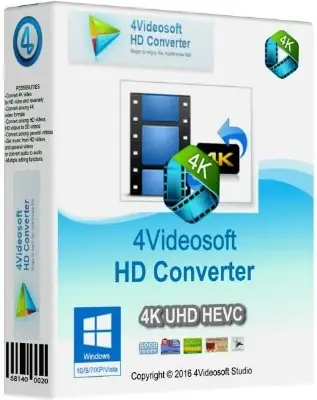 Иконка 4Videosoft HD Converter 6.2.12 RePack (2017) Русский Английский