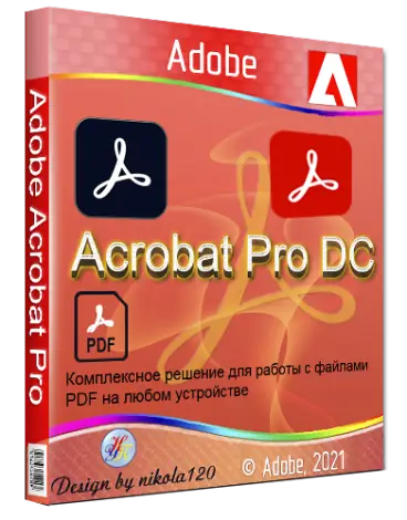 Иконка Adobe Acrobat Pro DC 2021 21.7.20091 (2021) РС by m0nkrus