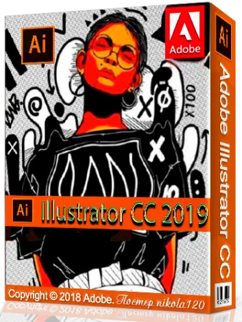 Иконка Adobe Illustrator CC 2019 23.0.1 (2018) РС by m0nkrus