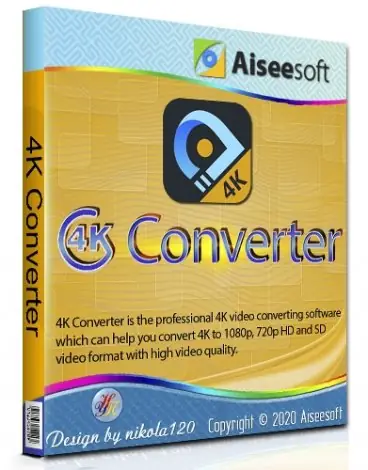 Иконка Aiseesoft 4K Converter 9.2.36 (2020) РС RePack & Portable by ZVSRus