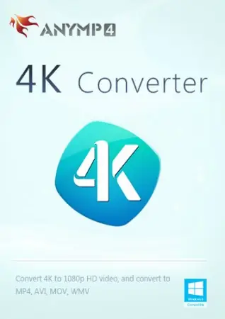 Иконка AnyMP4 4K Converter 7.2.12 RePack (2017) Русский Английский