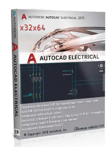Иконка Autodesk AutoCAD Electrical 2019.0.1 [x86-x64] (2018) РС by m0nkrus