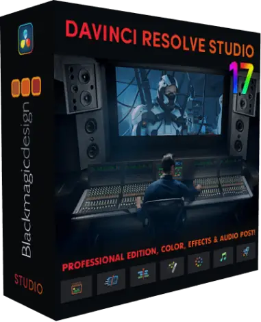 Иконка Blackmagic Design DaVinci Resolve Studio 17.4.2 Build 9 RePack by KpoJIuK [Multi Ru]