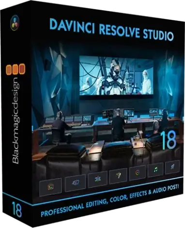 Иконка Blackmagic Design DaVinci Resolve Studio 18.0.0 Build 36 RePack by KpoJIuK [Multi Ru]