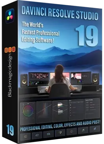 Иконка Blackmagic Design DaVinci Resolve Studio 19.0.1 Build 6 (x64) Portable by 7997 [Multi Ru]