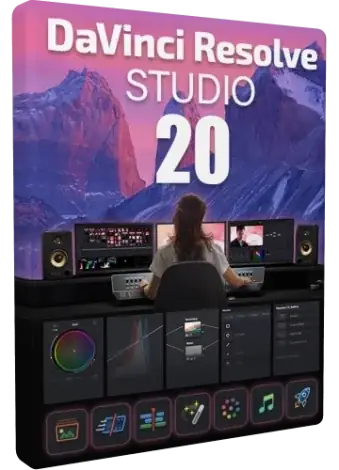 Иконка Blackmagic Design DaVinci Resolve Studio 20.0B Build 27 Public Beta 2 (x64) Portable by 7997 [Multi Ru]
