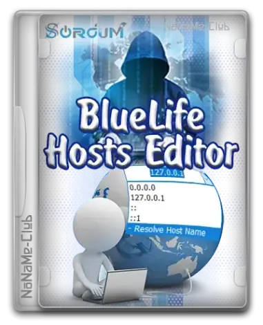 Иконка BlueLifeHosts editor 1.4 Portable [Multi Ru]