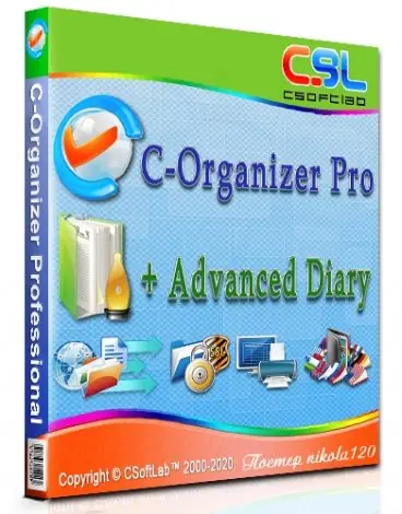 Иконка C-Organizer Professional 7.5 + Advanced Diary 5.5 (2020) PC Portable by Deodatto