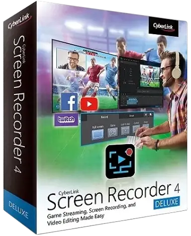 Иконка CyberLink Screen Recorder Deluxe 4.3.1.25422 RePack by PooShock [Ru En]