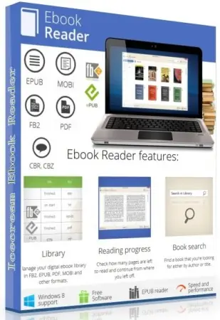 Иконка Icecream Ebook Reader PRO 5.07 RePack & portable (2017) Multi Русский