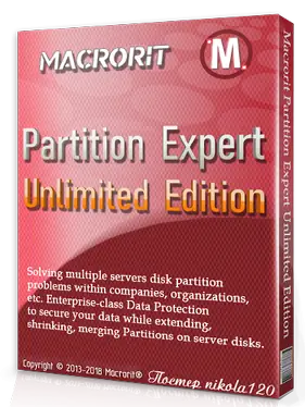 Иконка Macrorit Partition Expert 5.3.2 Unlimited Edition RePack (2018) РС RePack & Portable by elchupacabra