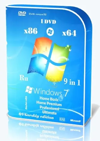 Иконка Microsoft® Windows® 7 SP1 x86 x64 Ru 9 in 1 Update 04.2023 by OVGorskiy 1DVD