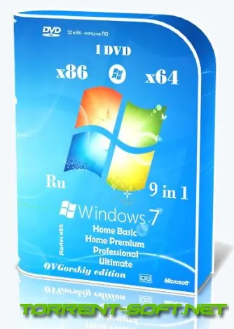 Иконка Microsoft® Windows® 7 SP1 x86 x64 Ru 9 in 1 Update 10.2023 by OVGorskiy 1DVD