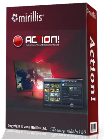 Иконка Mirillis Action! 3.1.4 (2018) РС Portable by CheshireCat
