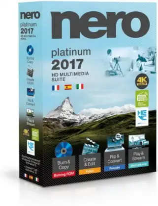 Иконка Nero 2017 Platinum 18.0.06100 Retail + ContentPack (2016) MULTi Русский