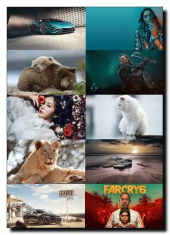 Иконка Обои для рабочего стола - Разное [3840x2160 - 5120x2880] [175шт.] (2020) JPG