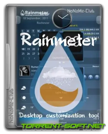 Иконка Rainmeter 4.5.18 Build 3727 include Portable [Multi Ru]