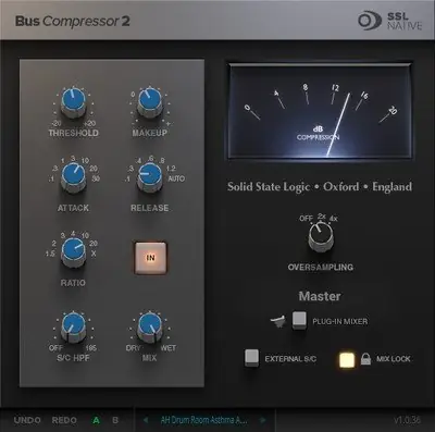 Иконка Solid State Logic - Native Bus Compressor 2 1.0.36 VST, VST3, AAX (x64) RePack by RET [En]