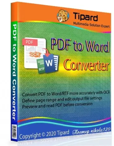 Иконка Tipard PDF to Word Converter 3.3.22 (2020) РС RePack & Portable by TryRooM
