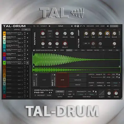 Иконка Togu Audio Line - TAL-Drum 1.0.0 VSTi, VSTi 3, AAX (x64) [En]