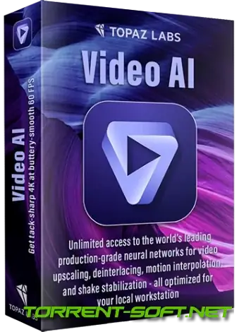 Иконка Topaz Video AI 3.3.5 (x64) RePack by KpoJIuK [En]