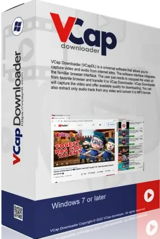 Иконка VCap Downloader 0.1.27.6432 RePack (& Portable) by elchupacabra [Multi Ru]