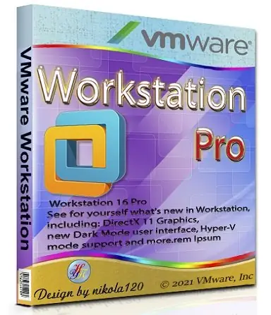 Иконка VMware Workstation 16 Pro 16.2.1 Build 18811642 RePack by KpoJIuK [Ru En]
