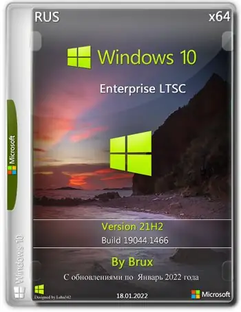 Иконка Windows 10 Enterprise LTSC 21H2 (Build 19044.1466) x64 by Brux [Ru]