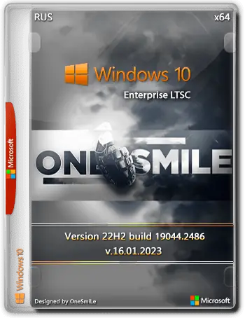Иконка Windows 10 Enterprise LTSC x64 Rus by OneSmiLe [19044.2486]