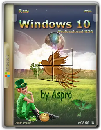 Иконка Windows 10 Pro RS4 x64 RUS v.08.06.18 by Aspro