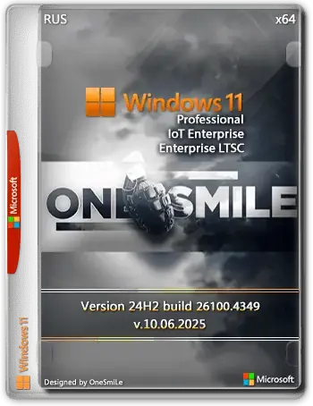 Иконка Windows 11 Pro Ent LTSC by OneSmiLe 24H2 build 26100.4349 [Ru]