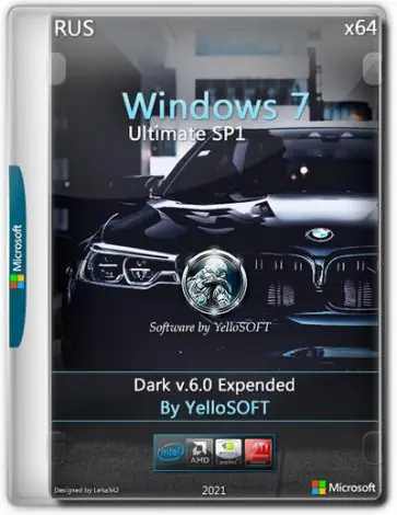 Иконка Windows 7 SP1 Ultimate (x64) [Dark V.6.0 Expended] by YelloSOFT [Ru]