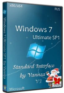 Иконка Windows 7 Ultimate SP1 X86 X64 by Vannza V3 2DVD (2012) Русский
