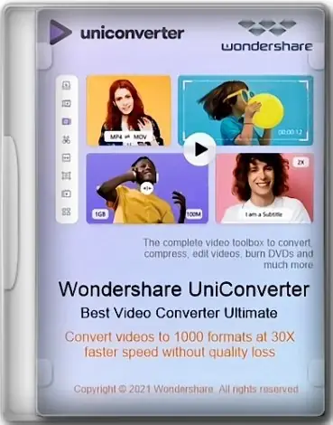 Иконка Wondershare UniConverter 14.1.10.138 (х64) Repack by elchupacabra [Multi Ru]