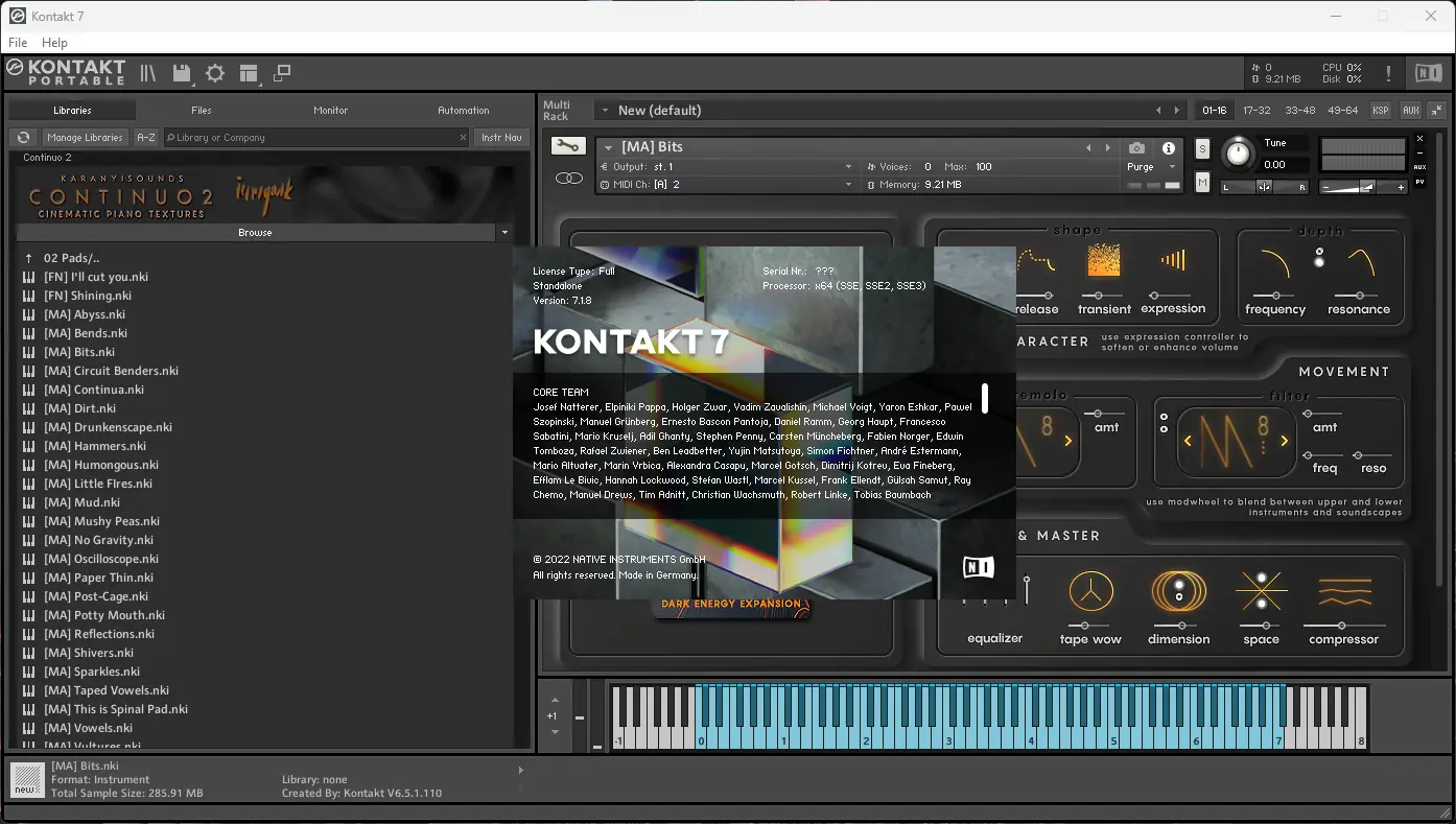 Инсталляция и активация