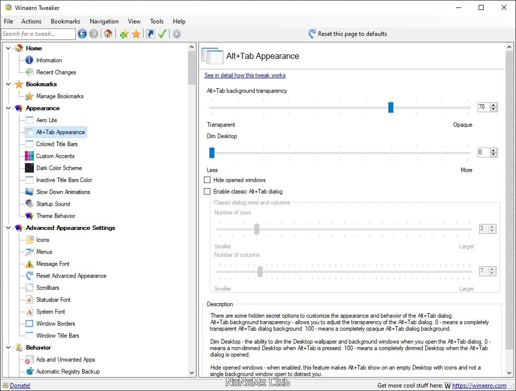 Настройки программы
