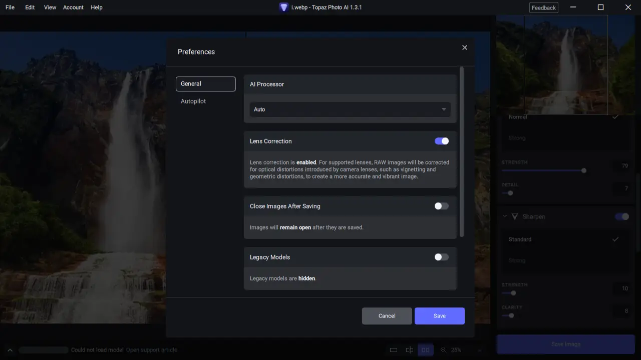 Настройки программы