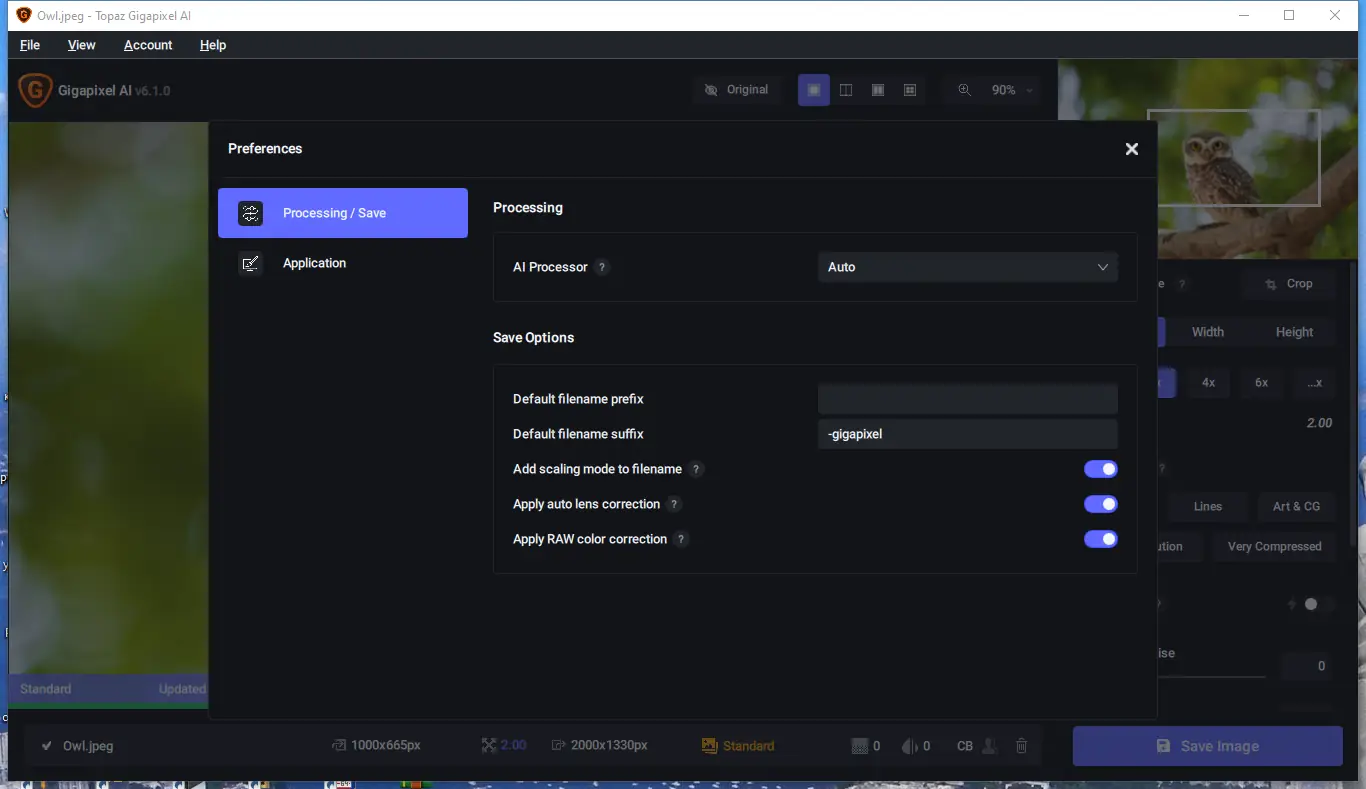 Настройки программы