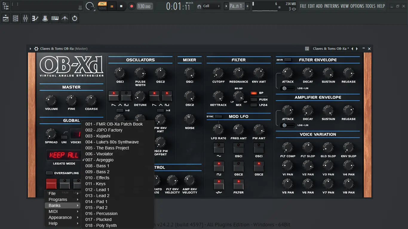 Настройки программы