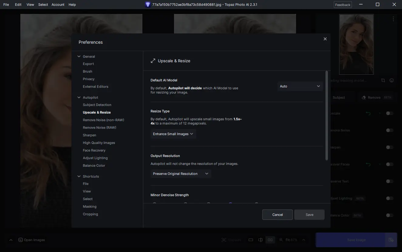 Настройки программы