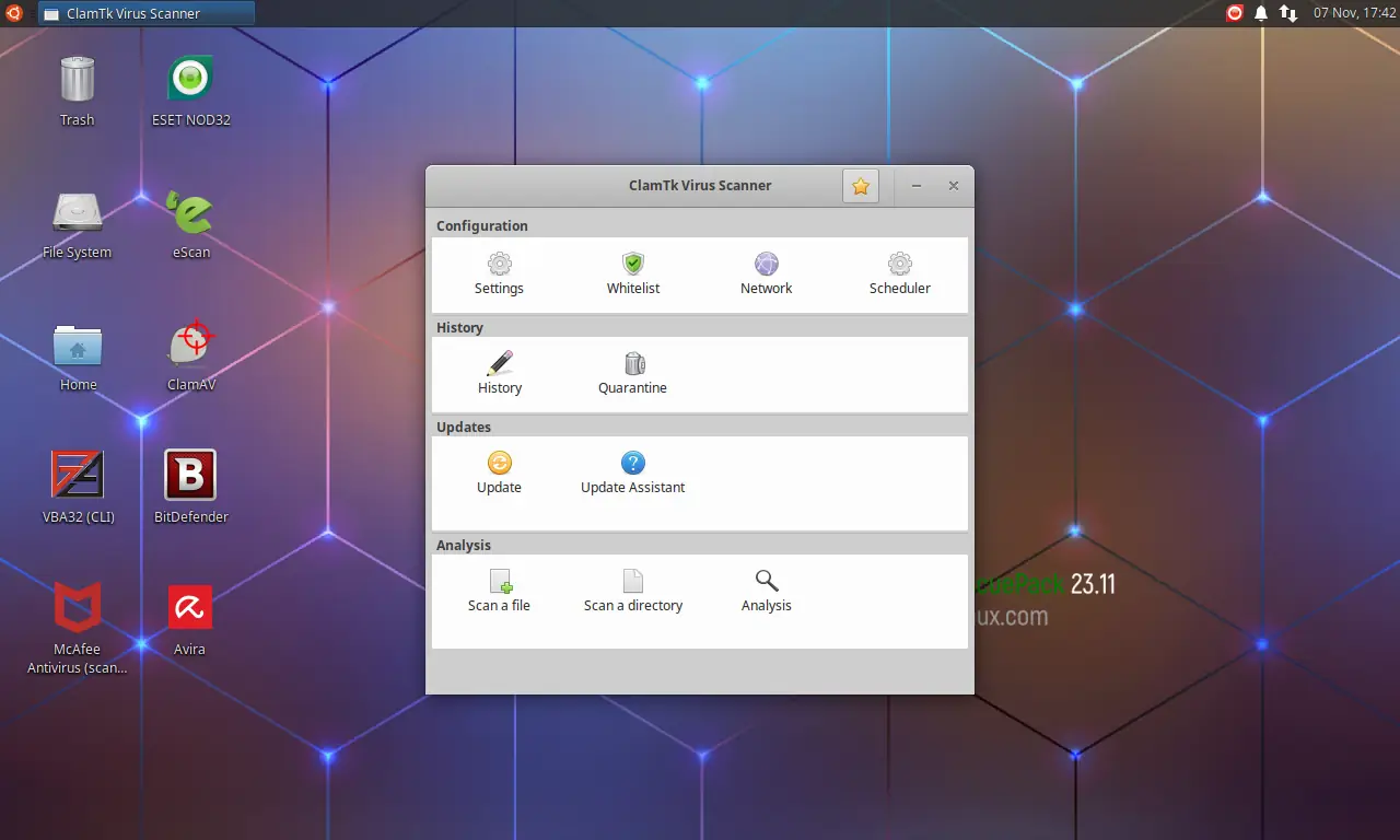 Настройки программы