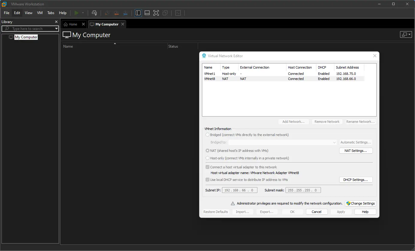Настройки программы