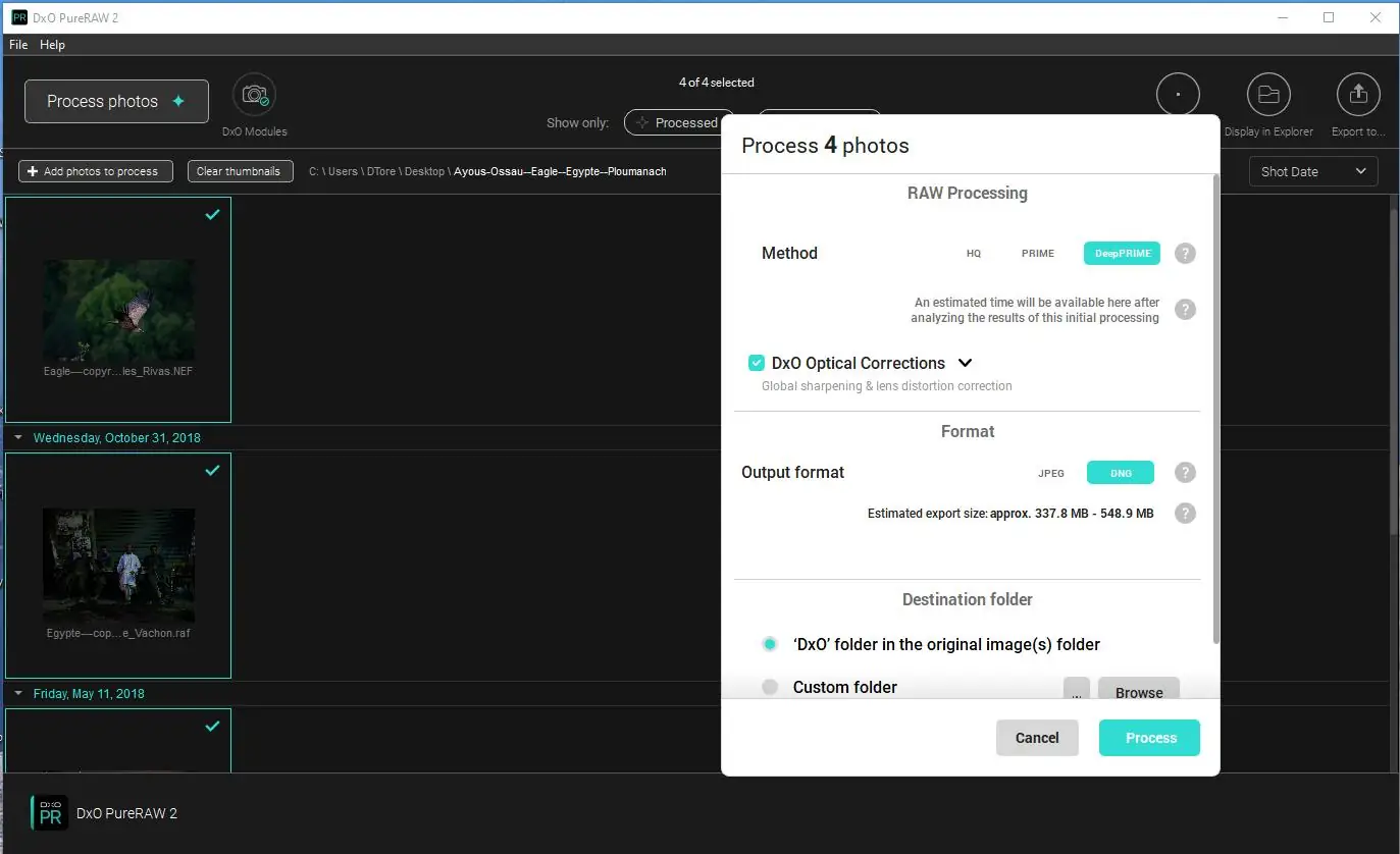 Программный интерфейс DxO PureRAW 2.4.0 build 8 (2023) PC RePack by KpoJIuK
