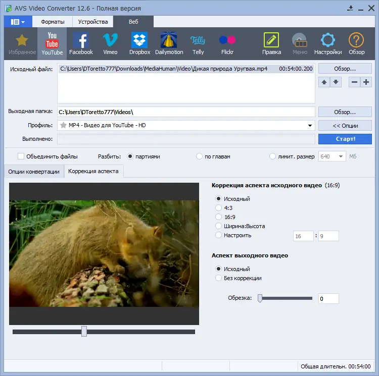 Работа с приложением