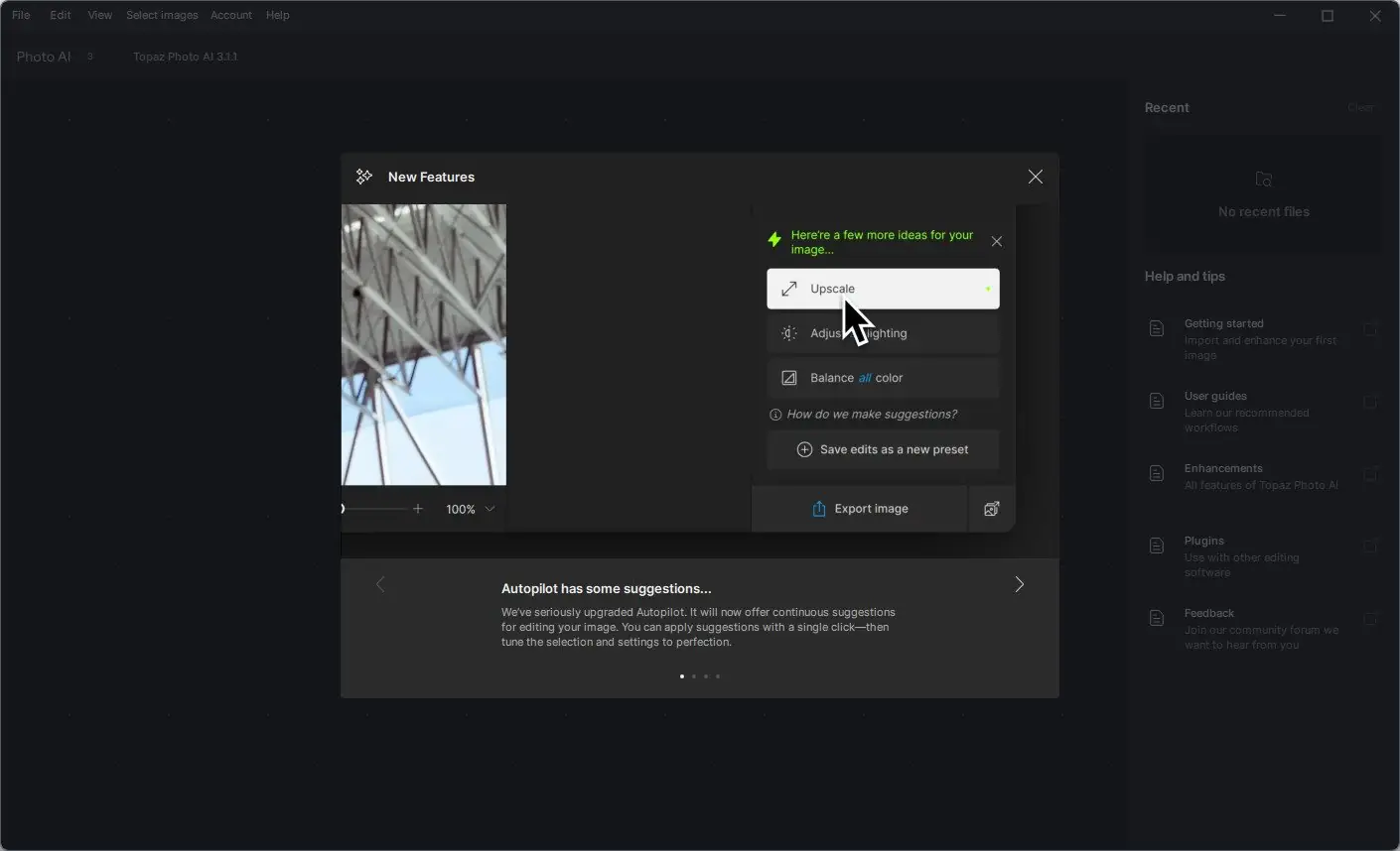 Работа с приложением