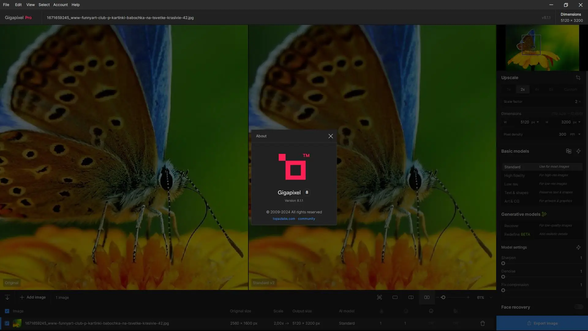 Работа с приложением