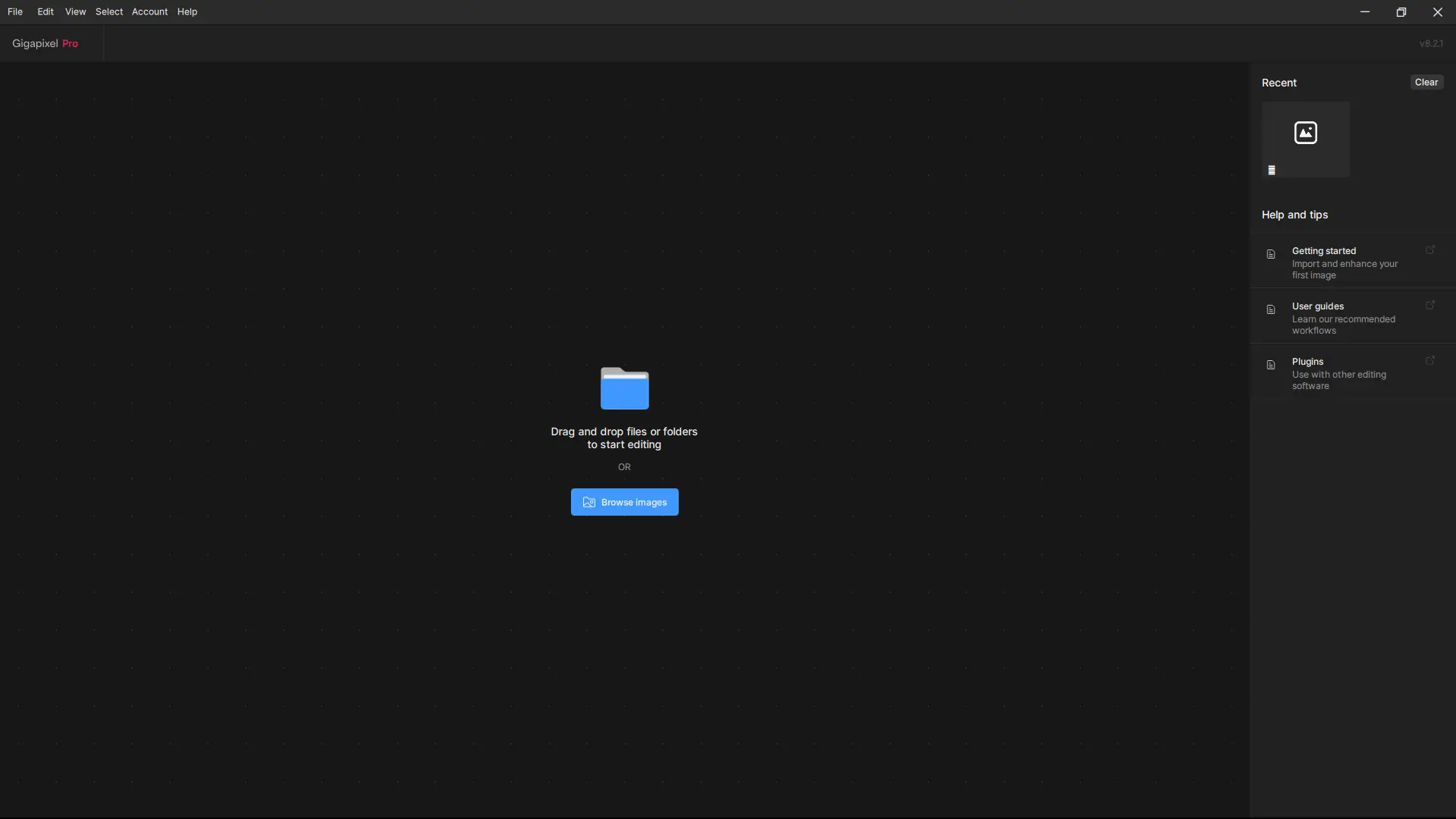 Работа с приложением