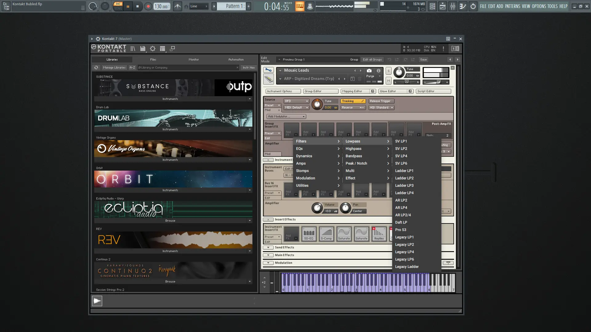 Работа с приложением