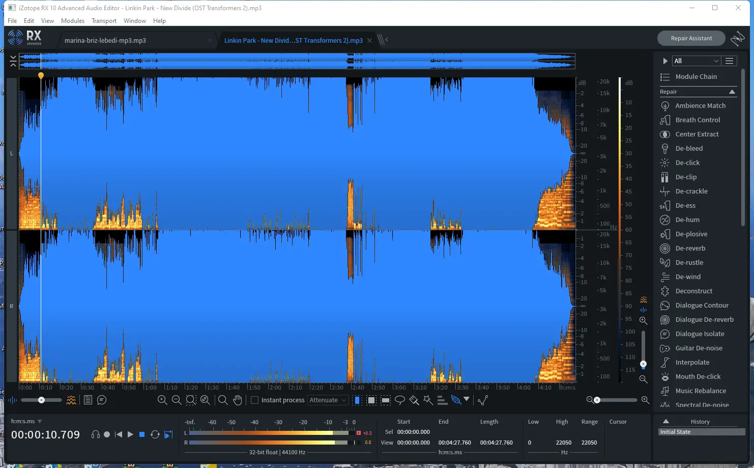 Работа с приложением