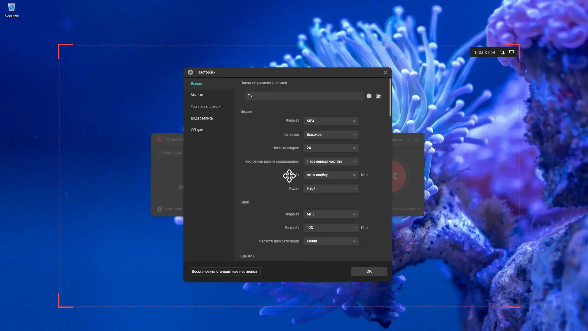 Работа с приложением